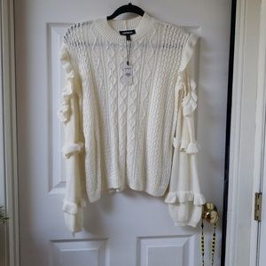 Express Cold Shoulder Sweater